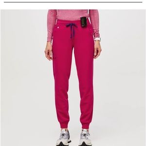 NWT large figs Zamora jogger scrub pants ultra rose pink medical